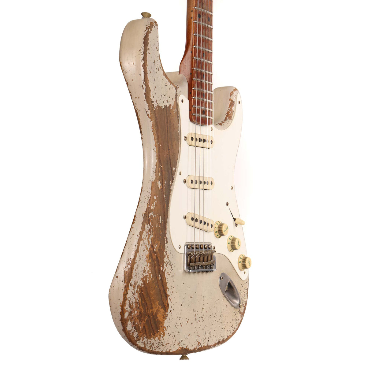 Fender Custom Shop 1957 Roasted Ash Stratocaster Ultimate Relic Masterbuilt Andy Hicks Relic White Blonde — 5
