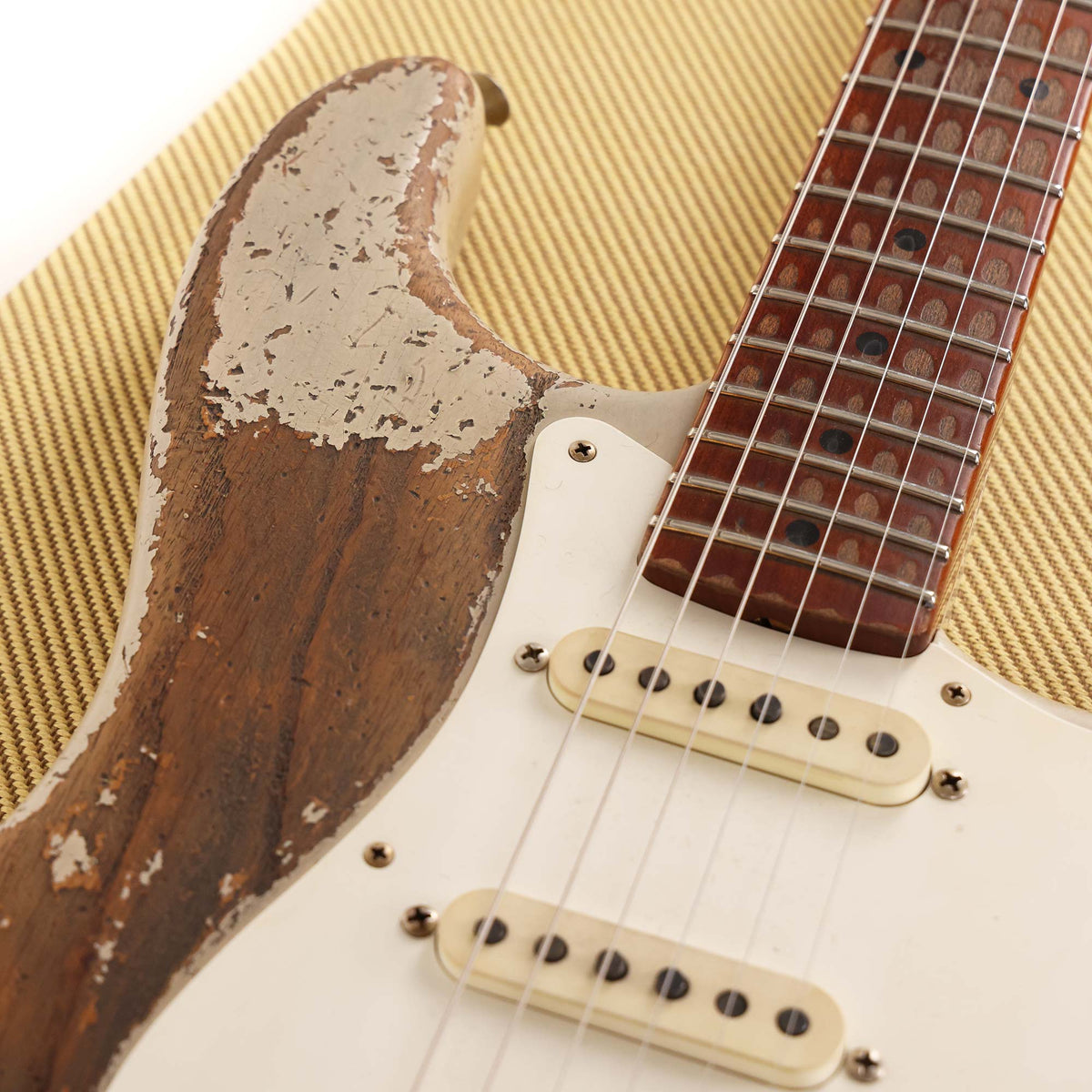 Fender Custom Shop 1957 Roasted Ash Stratocaster Ultimate Relic Masterbuilt Andy Hicks Relic White Blonde — 7