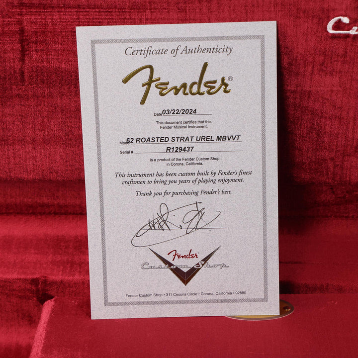 Fender Custom Shop 1962 Stratocaster Ultimate Relic Masterbuilt Vincent Van Trigt Coral Pink