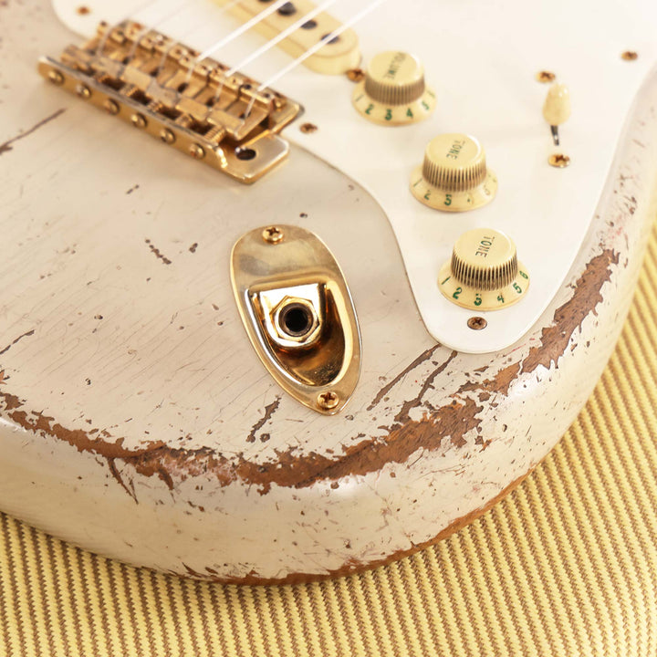 Fender Custom Shop 1957 Ultimate Relic Roasted Stratocaster Vintage Blonde Masterbuilt Andy Hicks