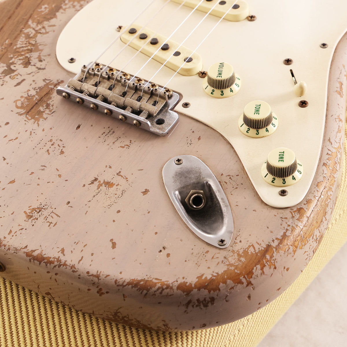 Fender Custom Shop 1955 Roasted Stratocaster Ultimate Relic Dirty White Blonde Masterbuilt Greg Fessler — 12