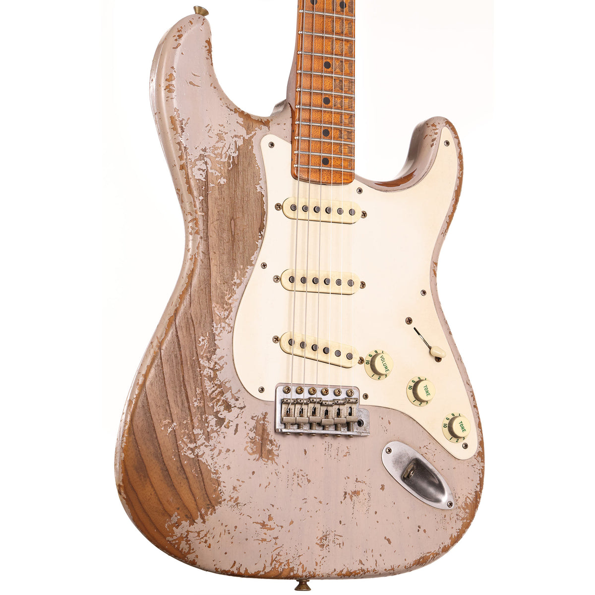 Fender Custom Shop 1955 Roasted Stratocaster Ultimate Relic Dirty White Blonde Masterbuilt Greg Fessler — 1