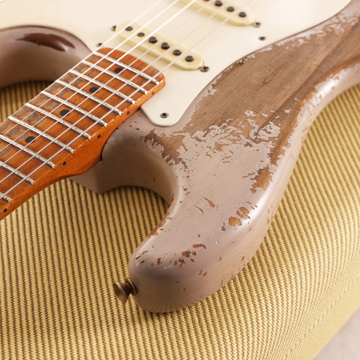 Fender Custom Shop 1955 Roasted Stratocaster Ultimate Relic Dirty White Blonde Masterbuilt Greg Fessler — 8