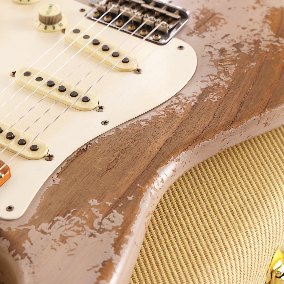 Fender Custom Shop 1955 Roasted Stratocaster Ultimate Relic Dirty White Blonde Masterbuilt Greg Fessler — 9