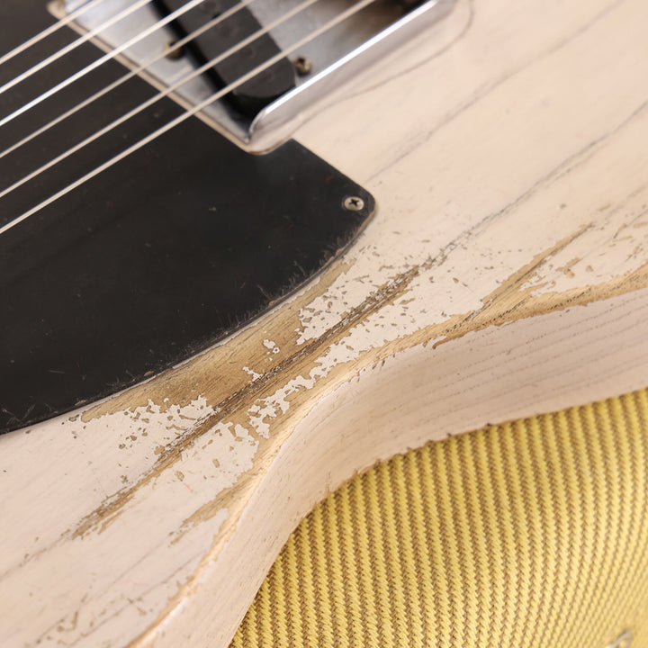 Fender Custom Shop 1957 Telecaster Ultimate Relic White Blonde Masterbuilt Andy Hicks