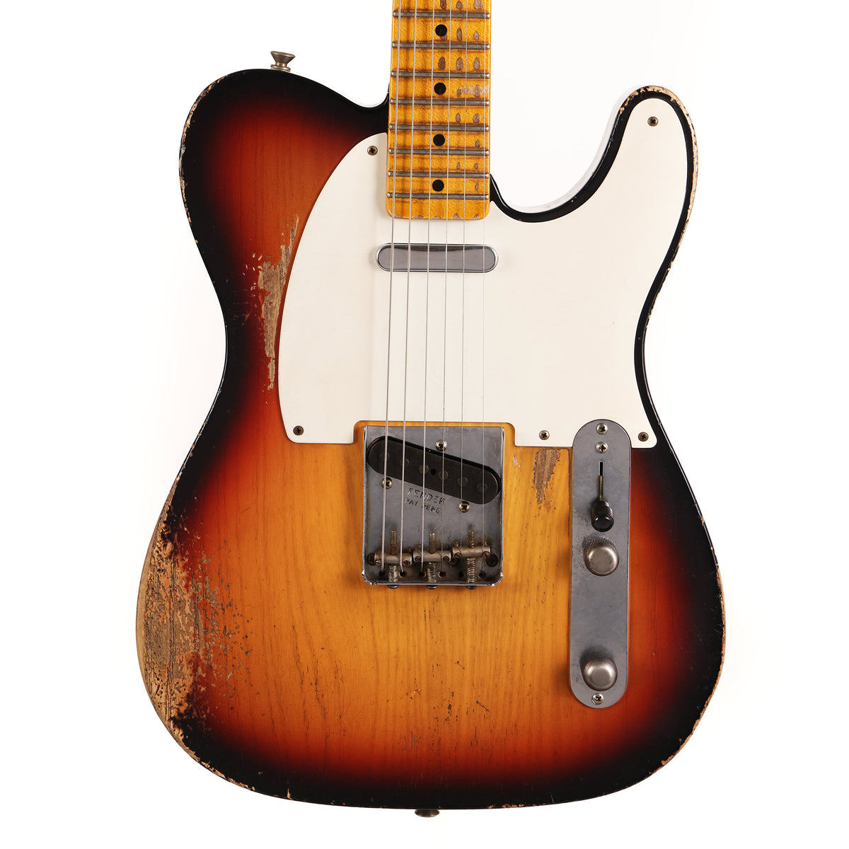Fender Custom Shop 1955 Telecaster Heavy Relic 2-Tone Sunburst over Blonde Masterbuilt Andy Hicks — 3