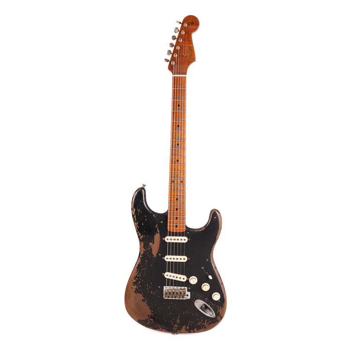 Fender Custom Shop 1957 Stratocaster Roasted Alder Heavy Relic Black Masterbuilt Andy Hicks
