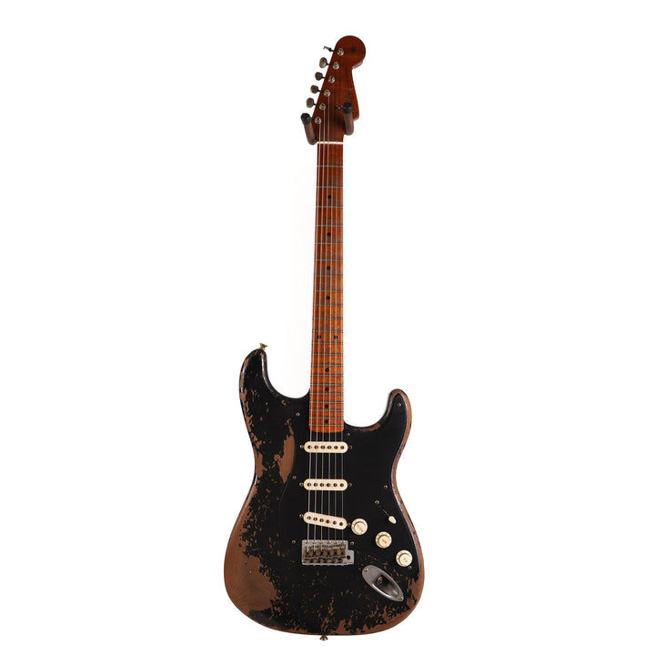 Fender Custom Shop 1957 Stratocaster Roasted Alder Heavy Relic Black Masterbuilt Andy Hicks