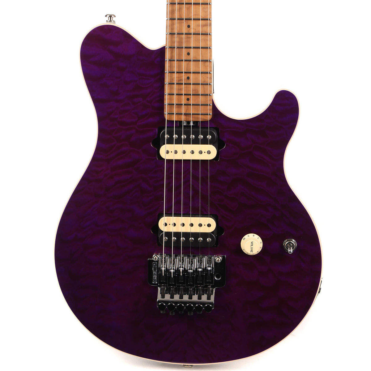 Ernie Ball Music Man Axis Quilt Top Music Zoo Exclusive Amethyst — 1