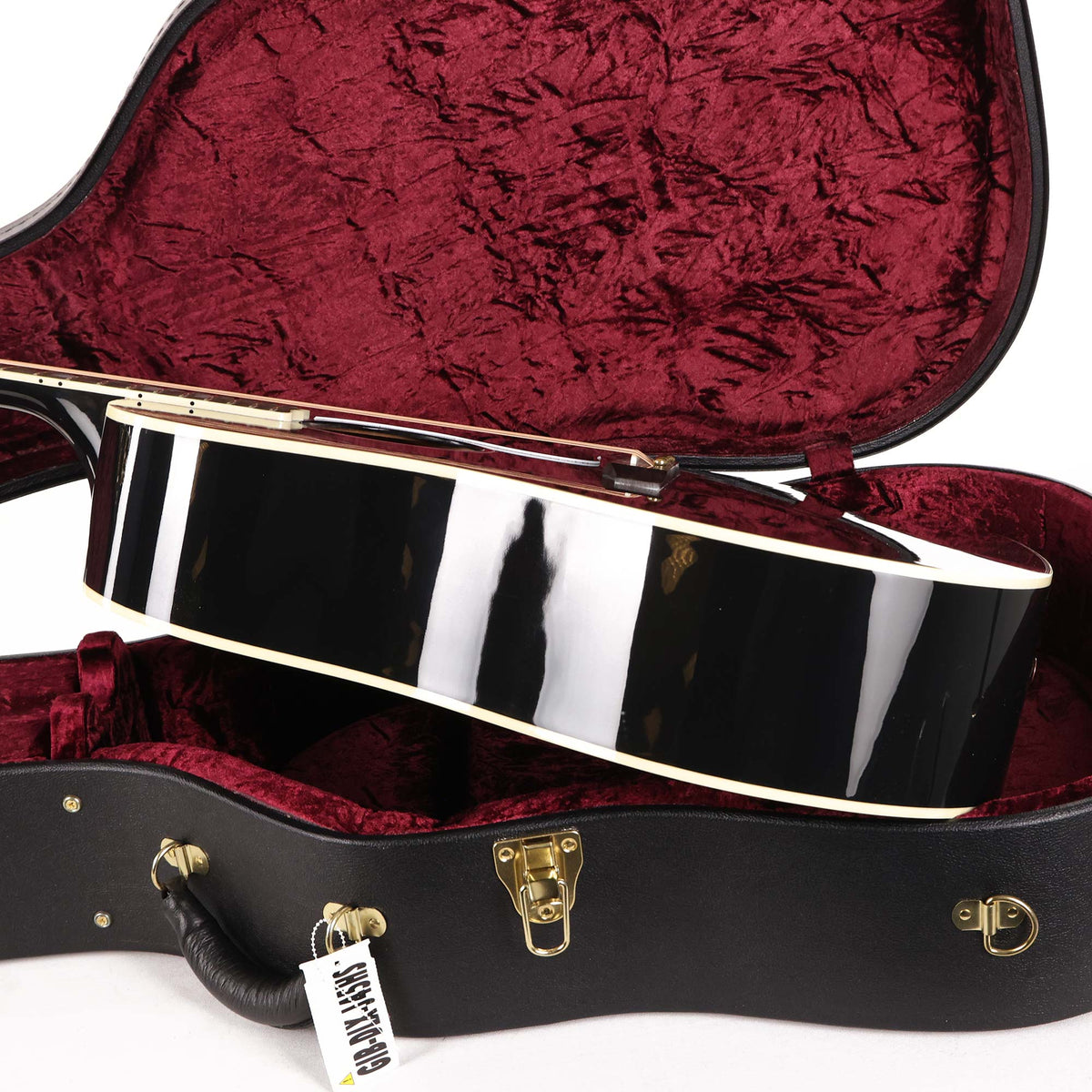 Gibson J-45 Custom Acoustic-Electric Ebony — 5