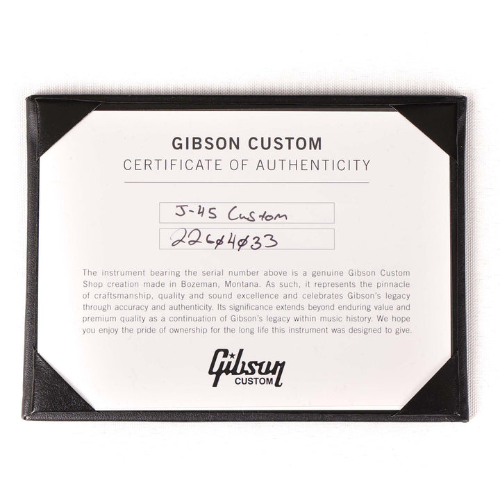 Gibson J-45 Custom Acoustic-Electric Ebony