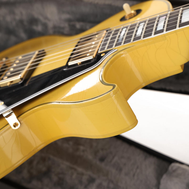 Gibson Custom Shop Les Paul Custom Aspen White Ultra Light Aged Made 2 Measure Headstock Repair