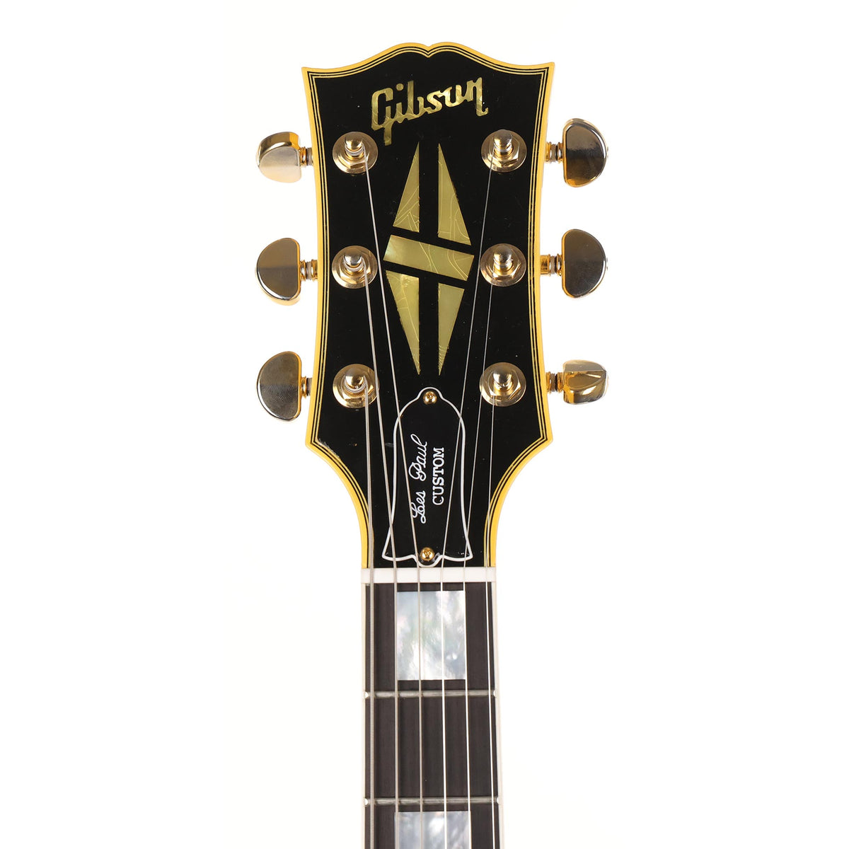 Gibson Custom Shop Les Paul Custom Aspen White Ultra Light Aged Made 2 Measure Headstock Repair — 4