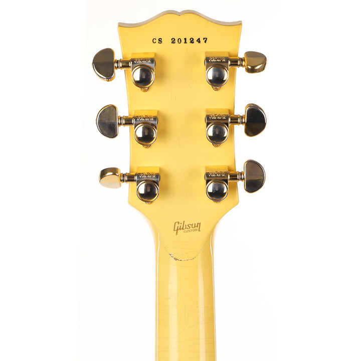 Gibson Custom Shop Les Paul Custom Aspen White Ultra Light Aged Made 2 Measure Headstock Repair