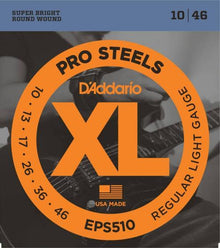 D'Addario ProSteels Electric Strings (Regular Light 10-46)