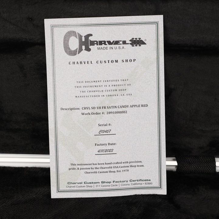 Charvel Custom Shop San Dimas 1H Satin Candy Apple Red
