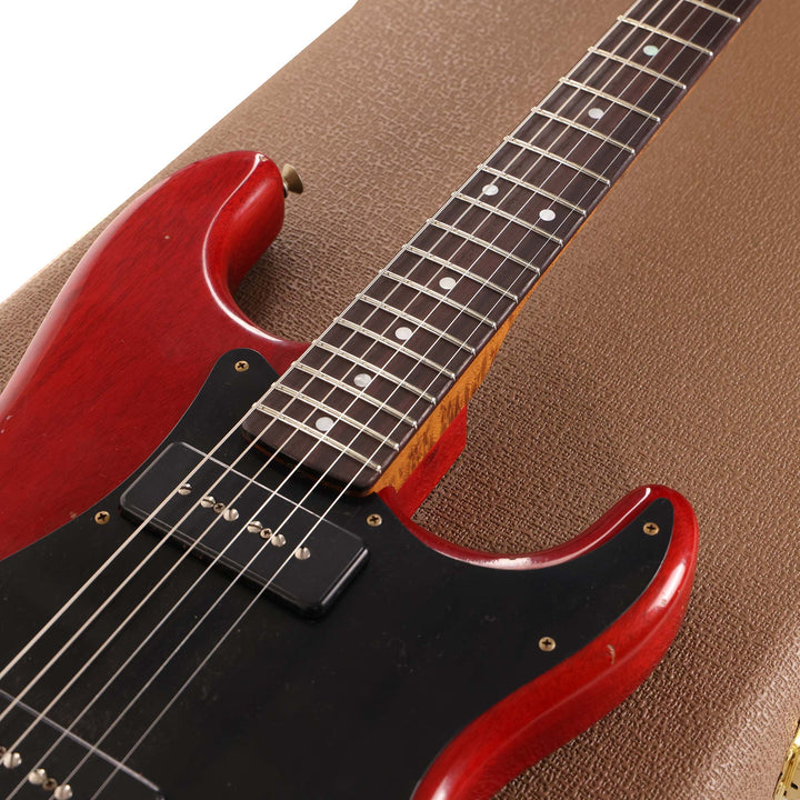 Fender Custom Shop Dual P-90 Stratocaster Journeyman Relic Crimson Transparent Masterbuilt Andy Hicks