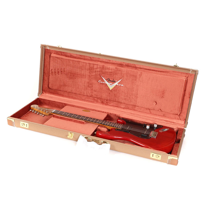 Fender Custom Shop Dual P-90 Stratocaster Journeyman Relic Crimson Transparent Masterbuilt Andy Hicks