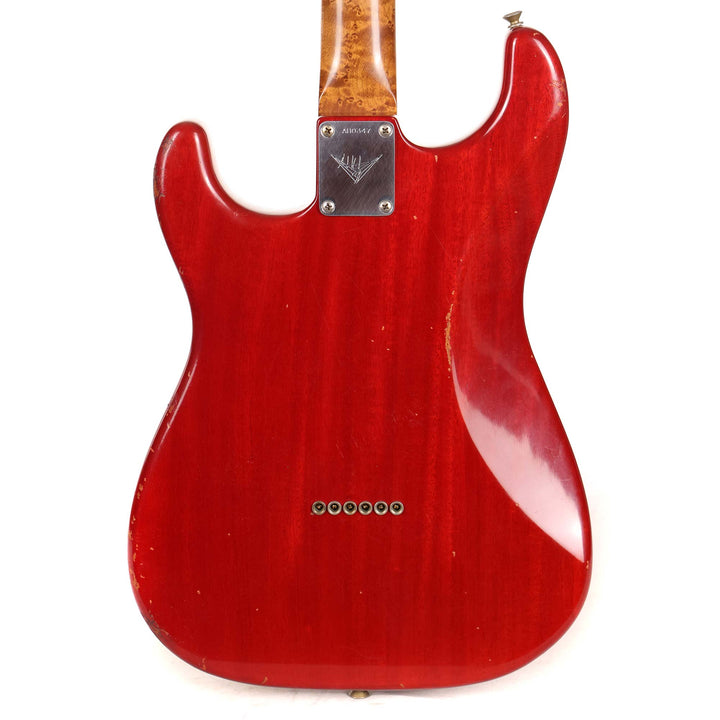 Fender Custom Shop Dual P-90 Stratocaster Journeyman Relic Crimson Transparent Masterbuilt Andy Hicks