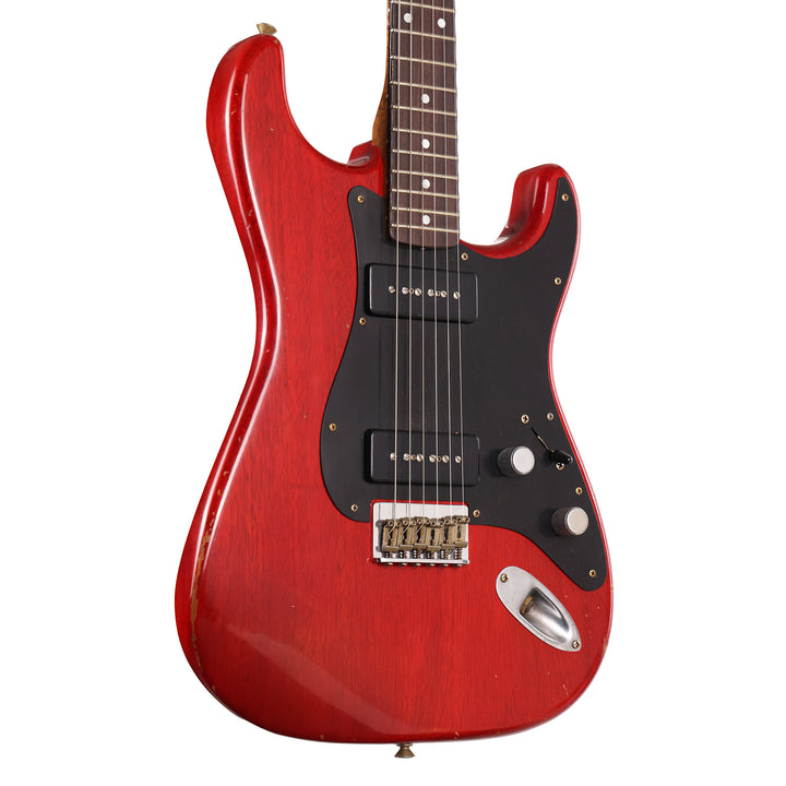 Fender Custom Shop Dual P-90 Stratocaster Journeyman Relic Crimson Transparent Masterbuilt Andy Hicks