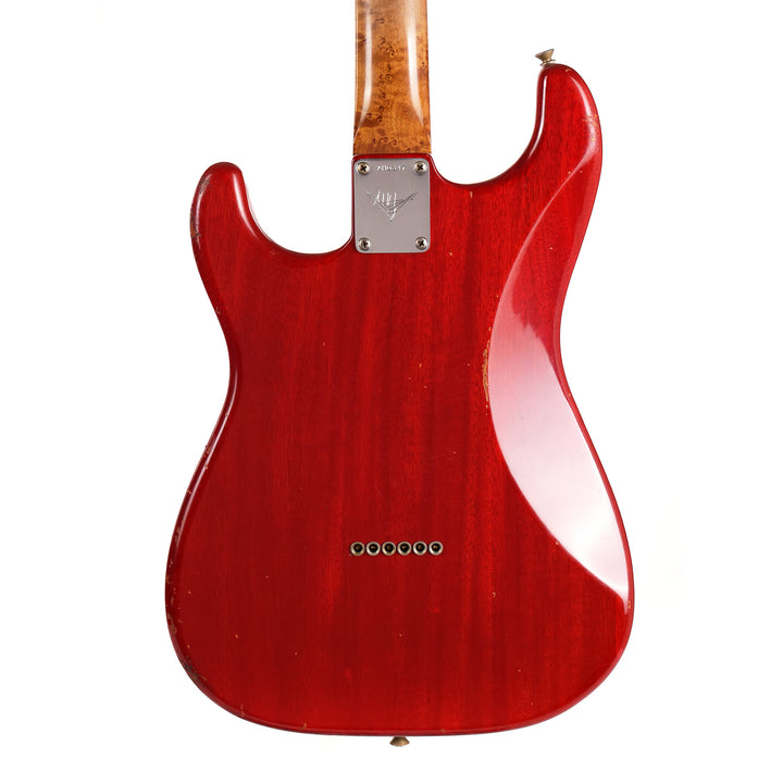 Fender Custom Shop Dual P-90 Stratocaster Journeyman Relic Crimson Transparent Masterbuilt Andy Hicks