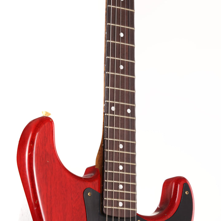 Fender Custom Shop Dual P-90 Stratocaster Journeyman Relic Crimson Transparent Masterbuilt Andy Hicks