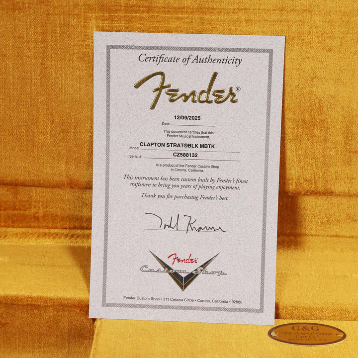 Fender Custom Shop Eric Clapton Stratocaster Masterbuilt Todd Krause Black