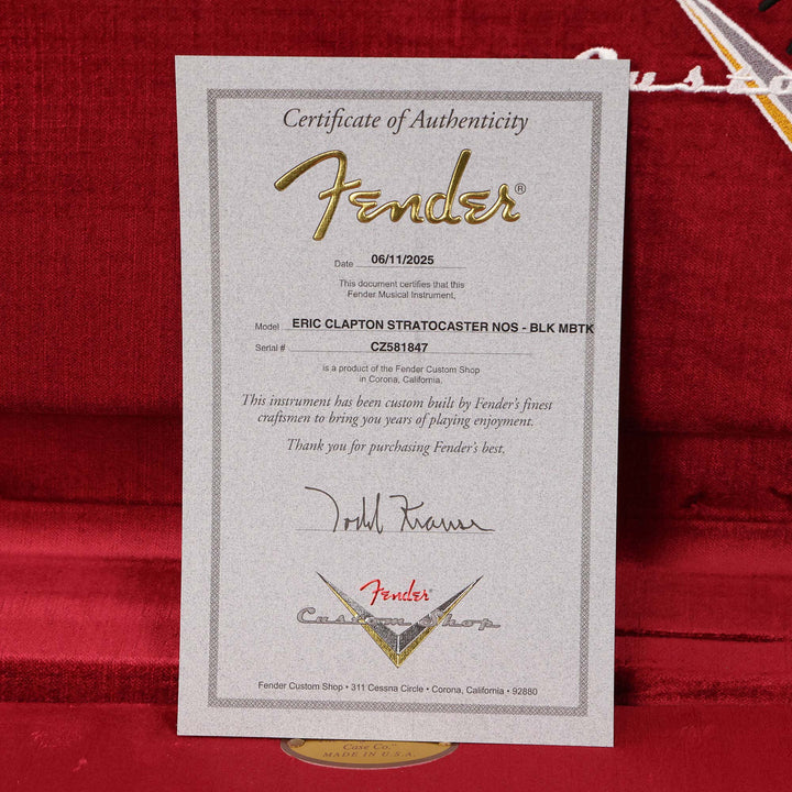 Fender Custom Shop Eric Clapton Stratocaster Masterbuilt Todd Krause Black
