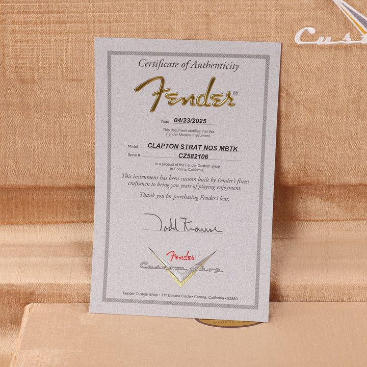 Fender Custom Shop Eric Clapton Stratocaster Masterbuilt Todd Krause Mercedes Blue