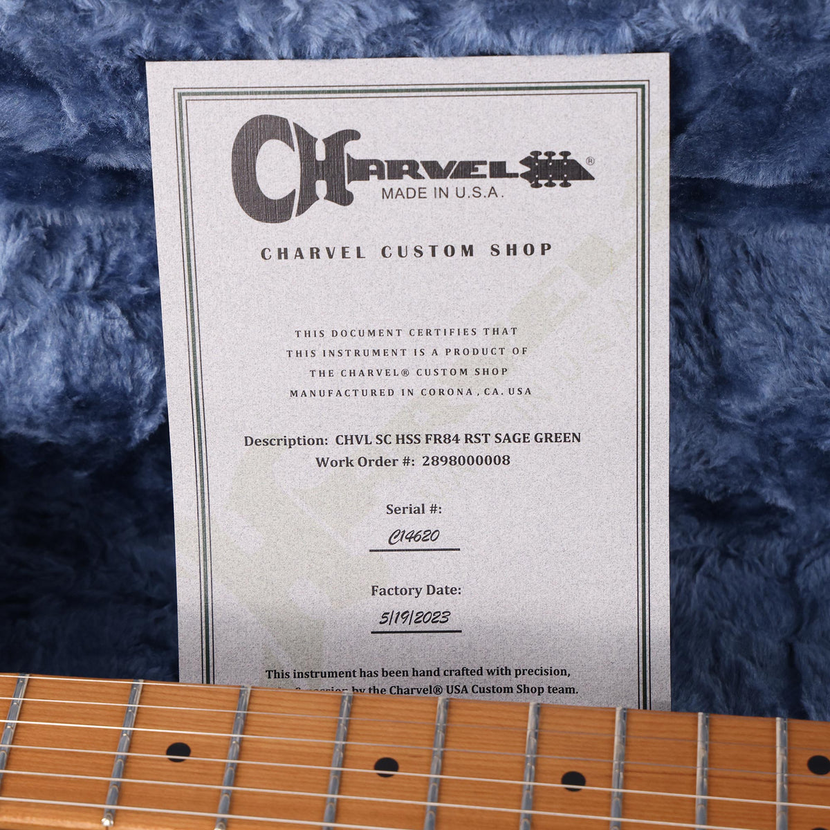 Charvel Custom Shop So-Cal Sage Green — 8