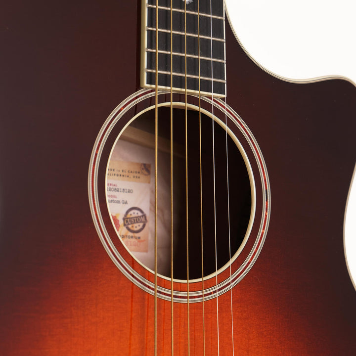 Taylor Custom Shop Grand Auditorium Torrified Spruce and Quilt Maple Used