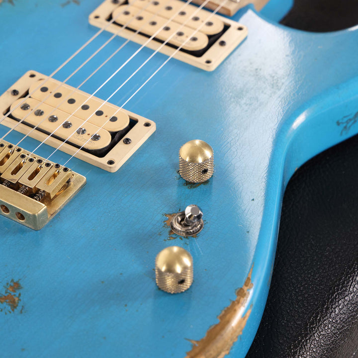 Charvel Custom Shop San Dimas Hardtail Nitro Aged Robins Egg Blue