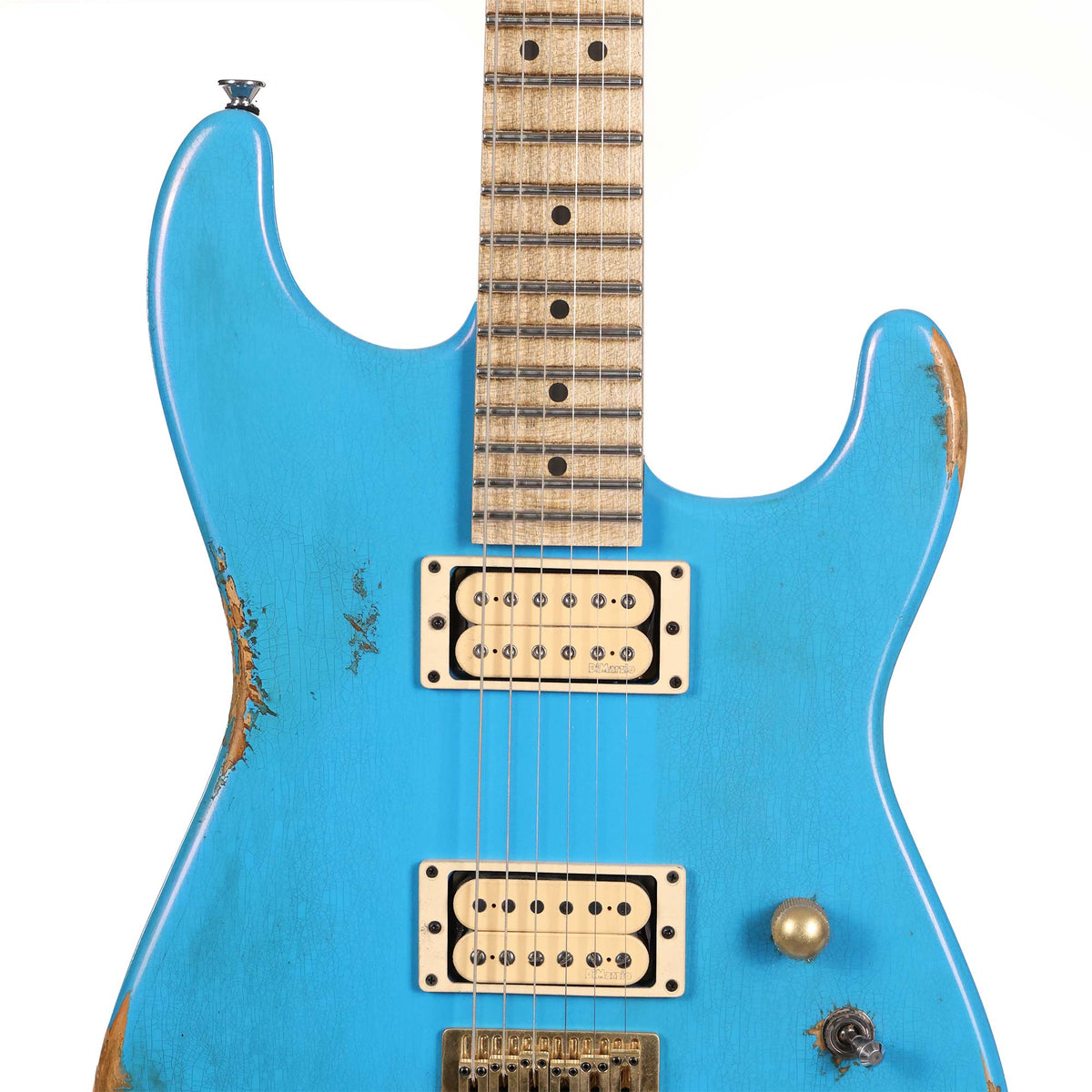 Charvel Custom Shop San Dimas Hardtail Nitro Aged Robins Egg Blue — 4