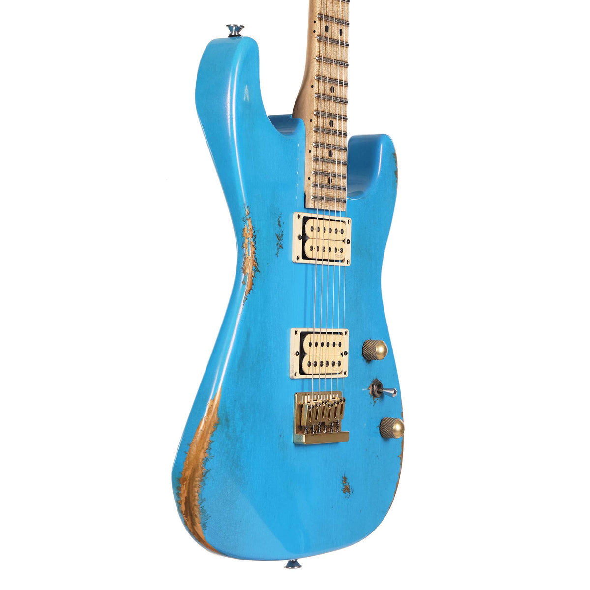 Charvel Custom Shop San Dimas Hardtail Nitro Aged Robins Egg Blue — 5