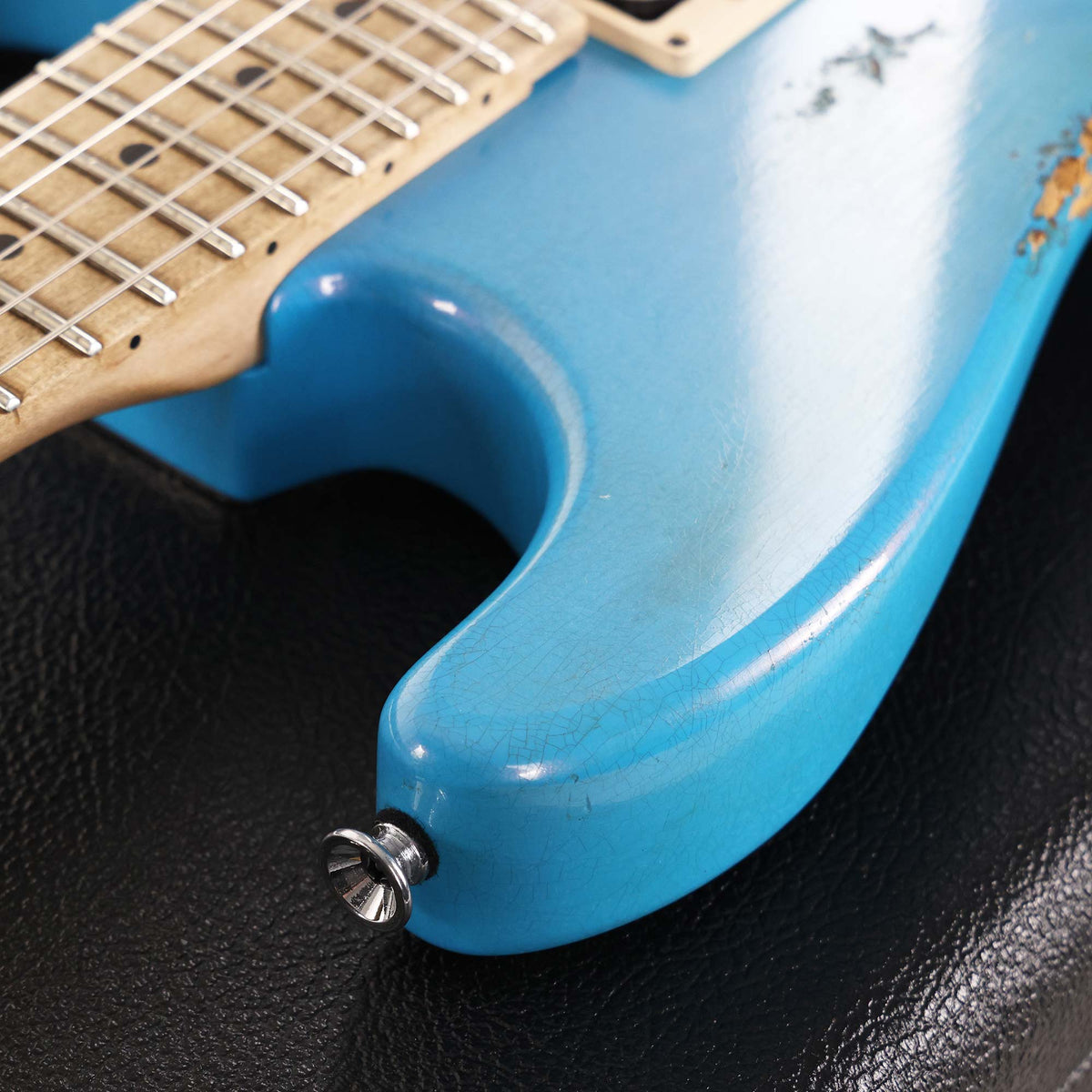 Charvel Custom Shop San Dimas Hardtail Nitro Aged Robins Egg Blue — 7