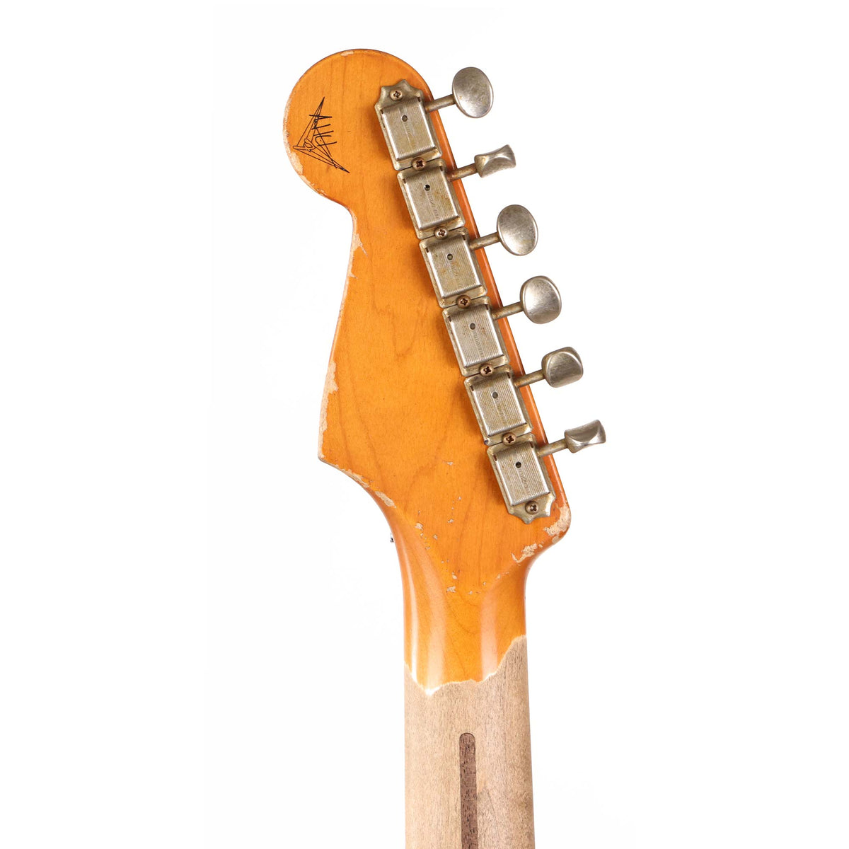 Fender Custom Shop 1957 Stratocaster Masterbuilt Andy Hicks Music Zoo Hacksaw Relic Super Faded Aged Black — 7