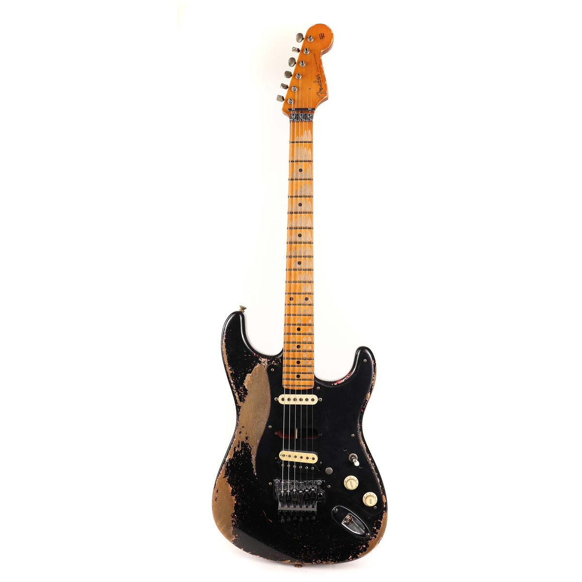 Fender Custom Shop 1957 Stratocaster Masterbuilt Andy Hicks Music Zoo Hacksaw Relic Super Faded Aged Black — 2