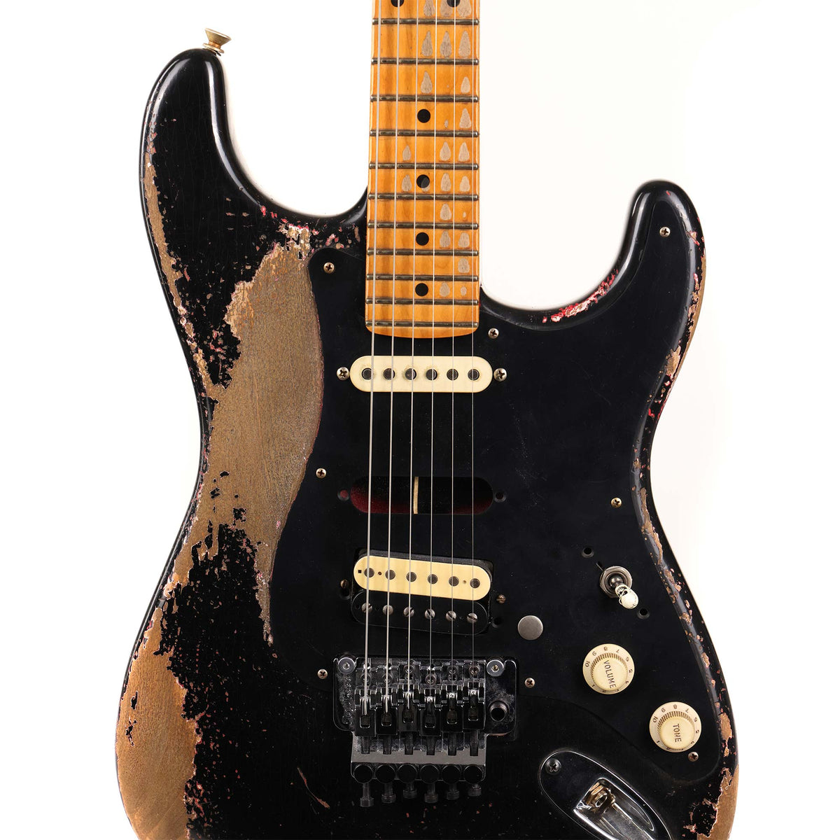 Fender Custom Shop 1957 Stratocaster Masterbuilt Andy Hicks Music Zoo Hacksaw Relic Super Faded Aged Black — 5