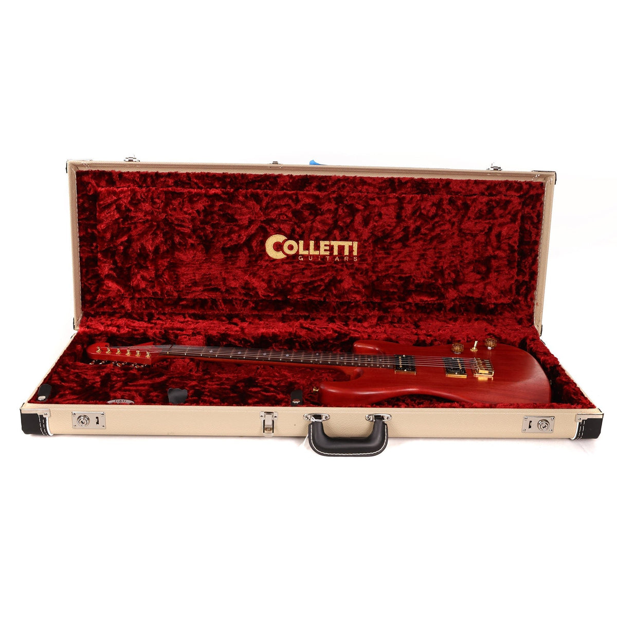 Colletti Guitars Speed of Sound Mahogany Cherry Red Stain — 11