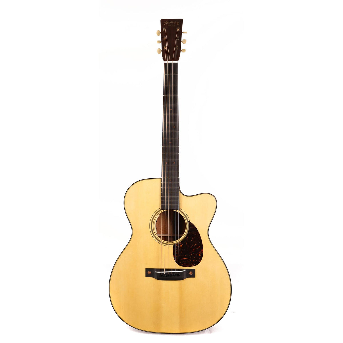 Martin Custom Shop OM Italian Alpine and Flamed Mahogany Acoustic-Electric — 2