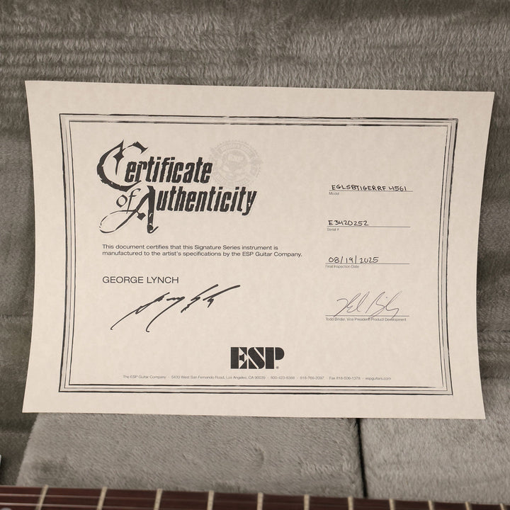 ESP George Lynch Signature Guitar Flare Red