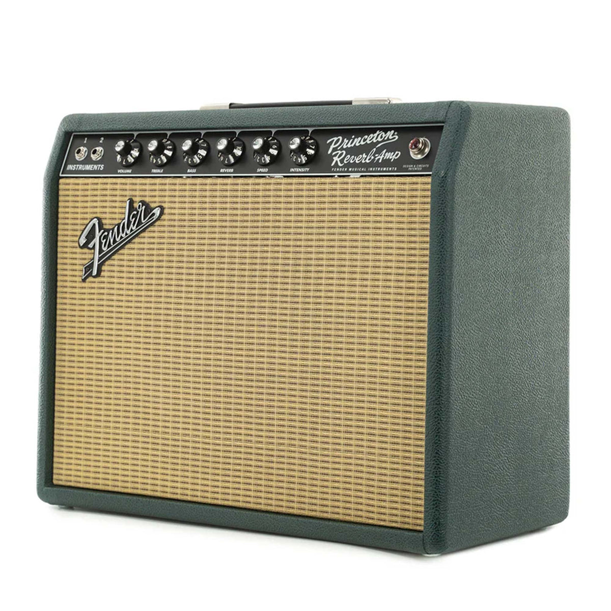 Fender '65 Princeton Reverb 1x12 Combo Amplifier Brit Green — 2