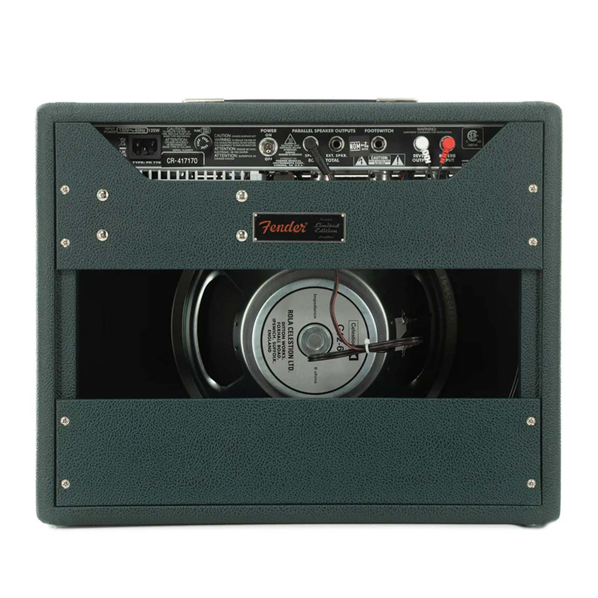 Fender '65 Princeton Reverb 1x12 Combo Amplifier Brit Green — 4