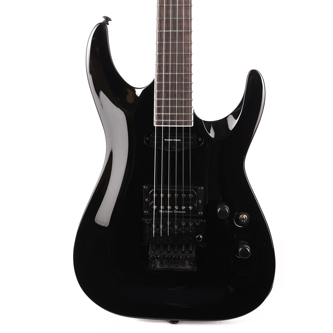 【HORIZON】FloydRose Licensed HH ESP LTD Horizon Custom '87 Black 2024 | The Music Zoo