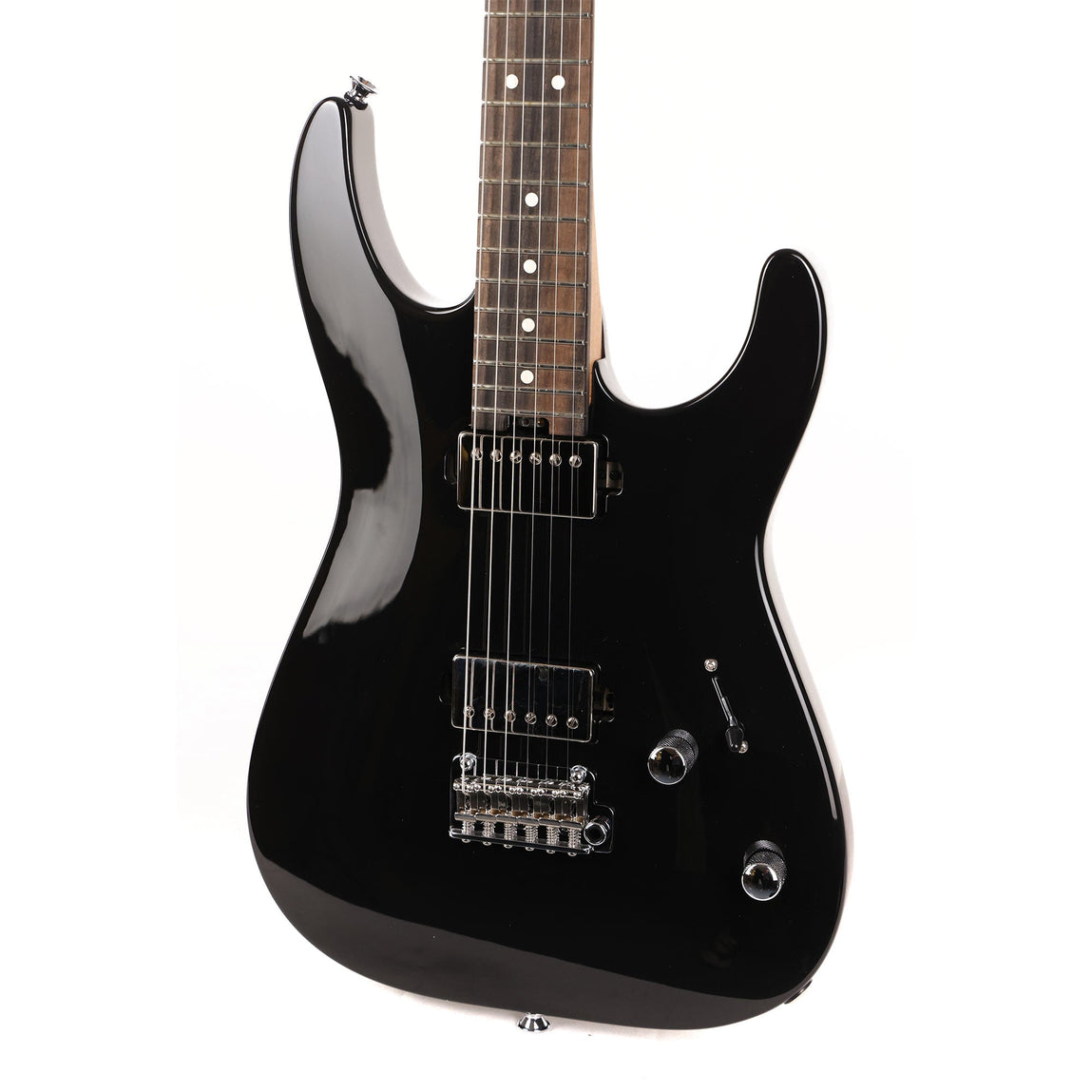 Charvel Super-Stock DKA22 2PT EB Dinky Gloss Black | The Music Zoo