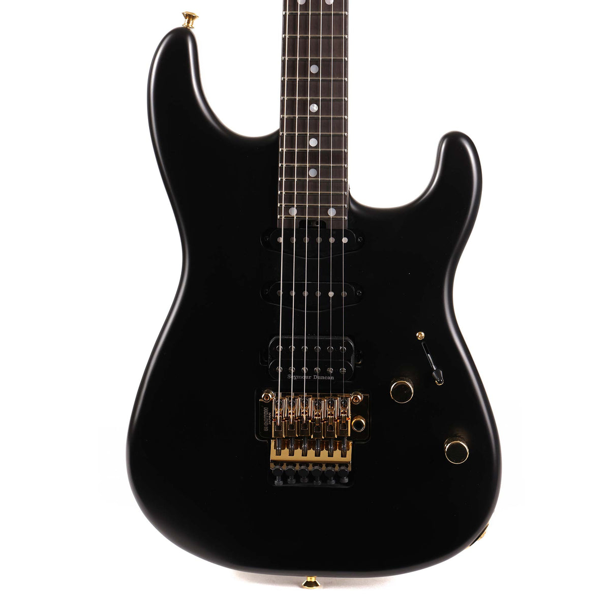 Charvel MJ San Dimas Style 1 HSS FR E Guitar Satin Black — 1