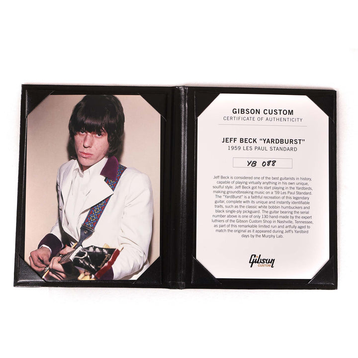 Gibson Custom Shop Jeff Beck YardBurst 1959 Les Paul Standard Dark Cherry Sunburst