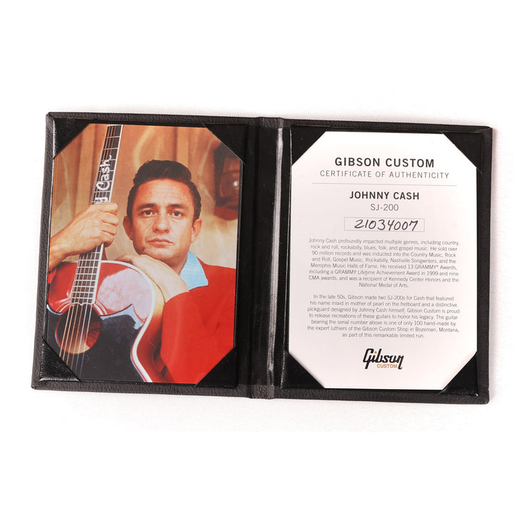 Gibson Johnny Cash SJ-200 Limited Edition Acoustic Vintage Cherry Sunburst