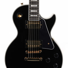 ギター Epiphone Inspired by Gibson Custom Ebony Epiphone Inspired by Gibson Custom Les Paul Custom Ebony – Chicago