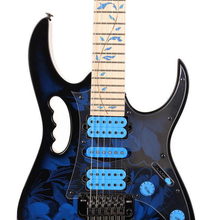 Ibanez JEM77P Steve Vai Signature Blue Floral Pattern